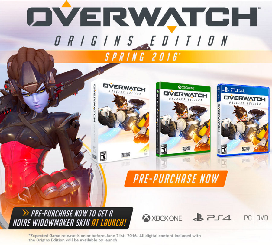 Premières informations sur la commercialisation d'Overwatch !