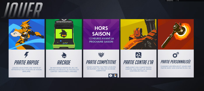 Les parties compétitives dans Overwatch