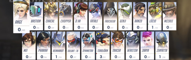 Personnalisez vos personnages dans la galerie de héros dans Overwatch