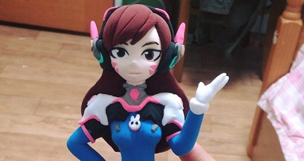 une incroyable figurine d.va creee par un fan