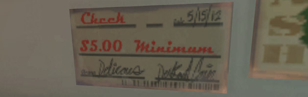 Un chèque signé de Deckard Cain personnage issu de Diablo