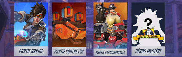 Le choc de la semaine et les parties personnalisées dans Overwatch