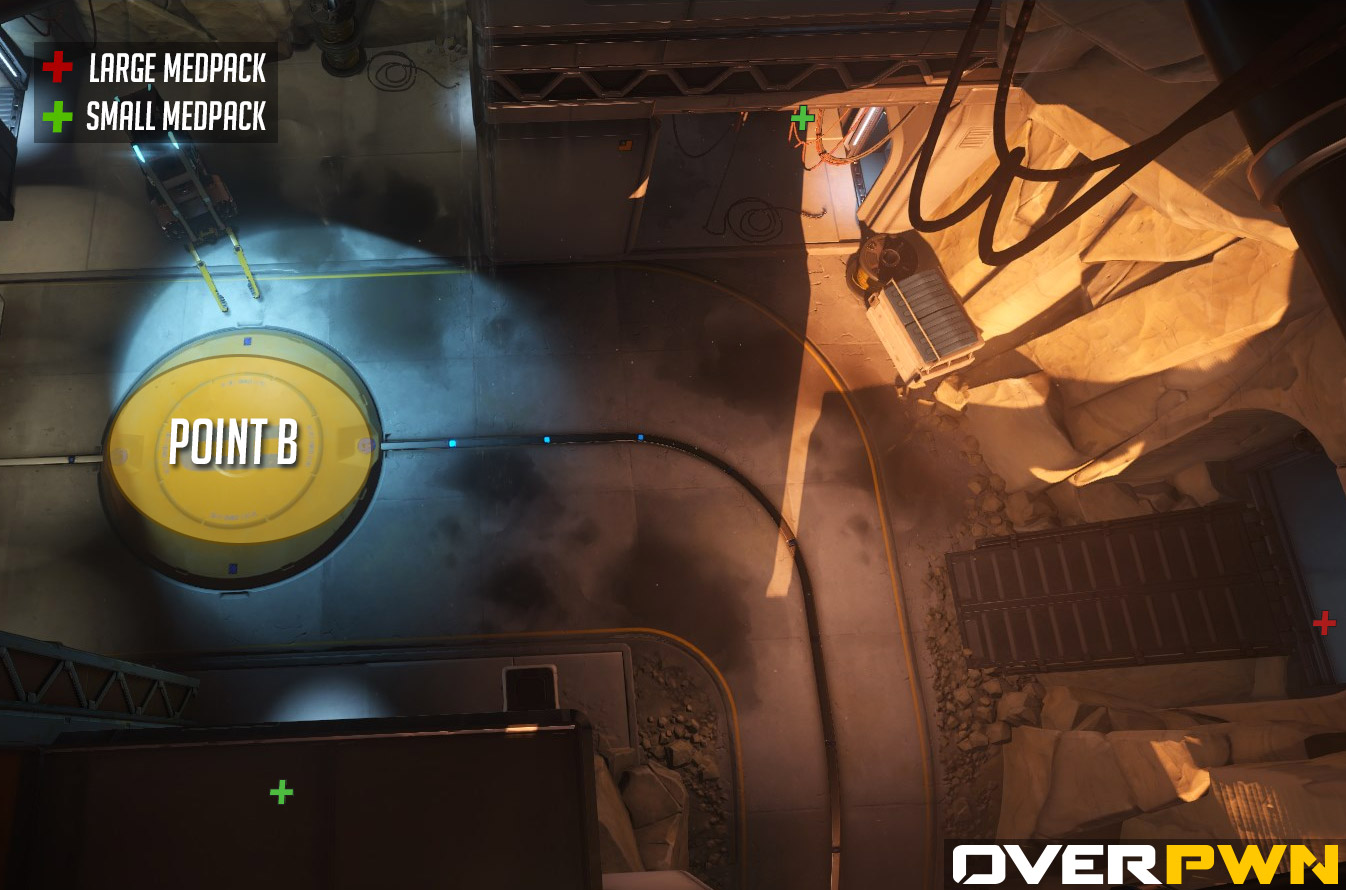 La carte du point B sur Gibraltar dans Overwatch