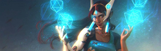 En défense, le portail de téléportation de Symmetra est très utile !