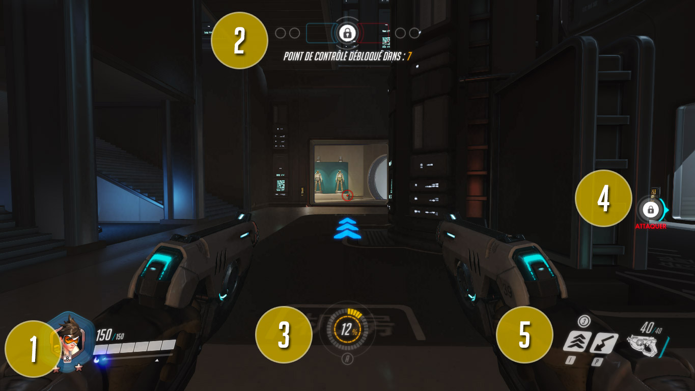 L'interface en jeu d'Overwatch