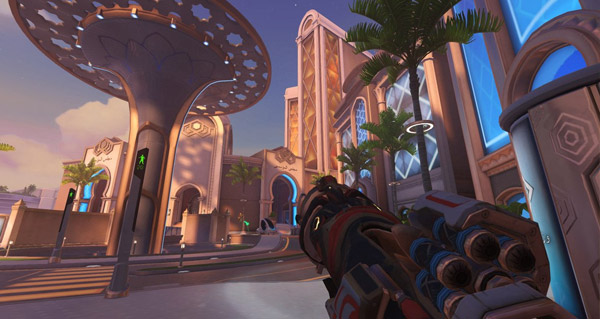 la map oasis desormais disponible sur le ptr overwatch