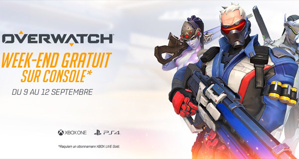 testez gratuitement sur console overwatch du 9 au 12 septembre