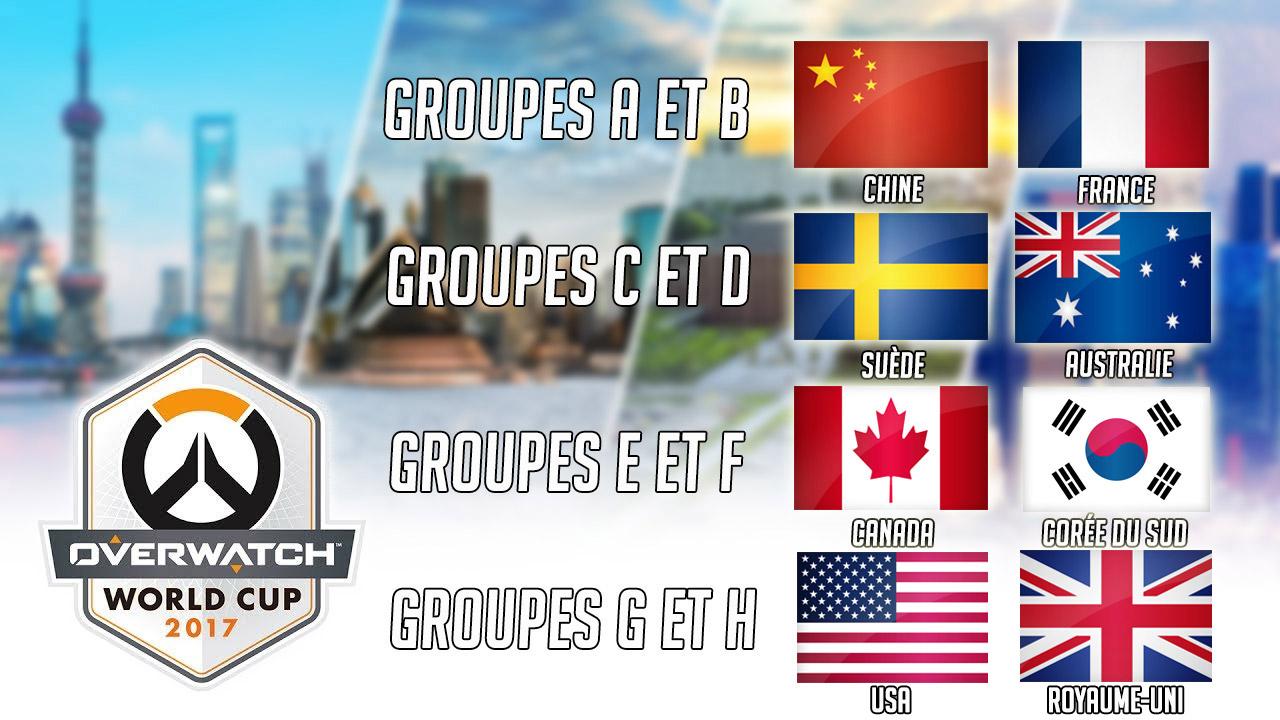 Overwatch World Cup le bracket de la Blizzcon sera dévoilé le 28 août