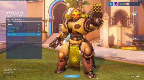 Image de Orisa poses victoire