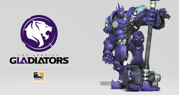 overwatch league : la derniere equipe los angeles gladiators presente son logo