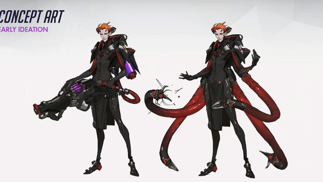 Les premiers concepts de Moira avec tentacules