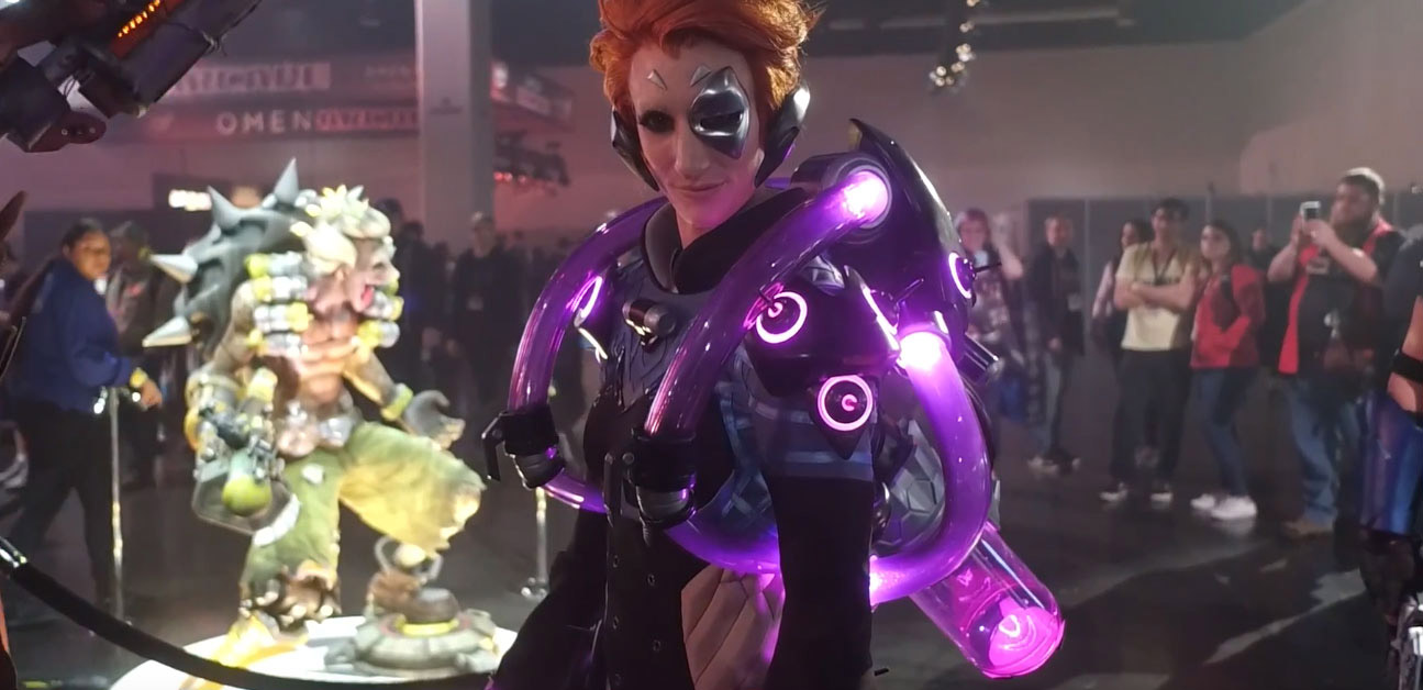 Cosplay de Moira par Libby Ive et conçu par Henchmen Studios