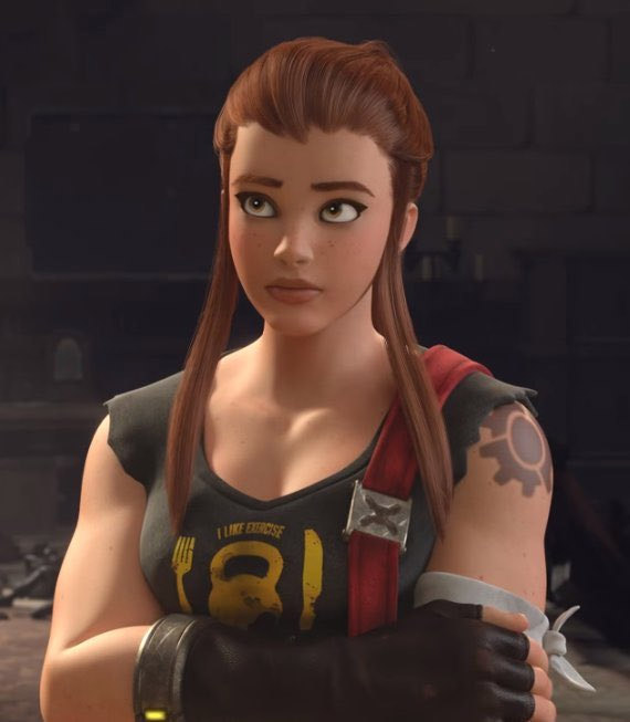 Brigitte que l'on peut apercevoir dans Gloire et honneur est la fille de Torbjörn