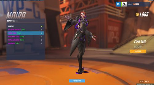 Image de Moira intégralité des emotes