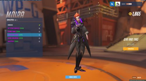 Image de Moira intégralité des emotes