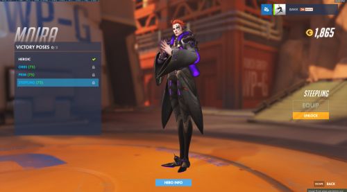 Image de Moira intégralité de poses de victoire