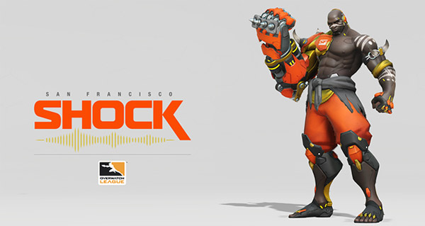 overwatch league : shock presente son logo et un skin de doomfist