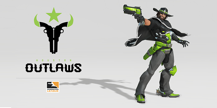 Le nouveau logo des Houston Outlaws et un skin inédit de McCree