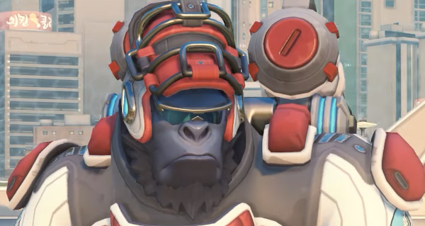 jeux d'ete overwatch : le skin catcher pour winston devoile