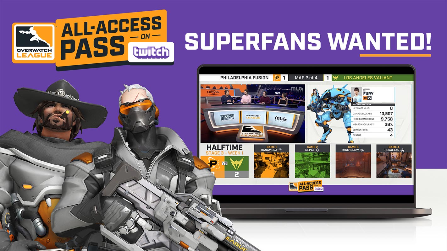 Pass Accès complet de l’Overwatch League sur Twitch