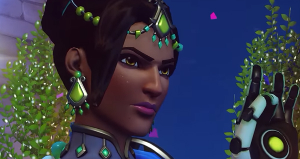 symmetra patineuse artistique : skin legendaire feerie hivernale