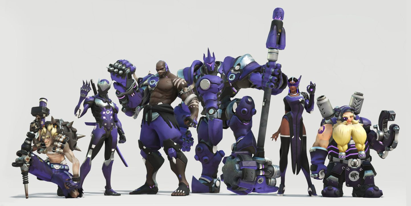 Skin de l'équipe Los Angeles Gladiators pour l'Overwatch League (Etats-Unis)