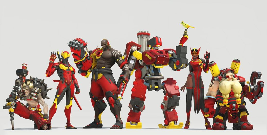 Skin de l'équipe Shanghai Dragons pour l'Overwatch League (Chine)