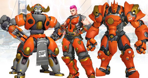 overwatch league : apercu des 26 heros avec le skin des san francisco shock