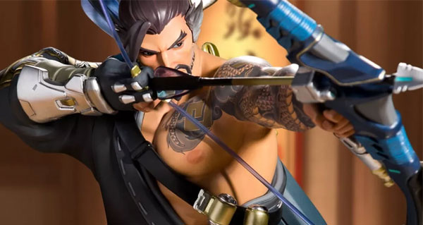 la statuette d'hanzo est desormais disponible a la precommande