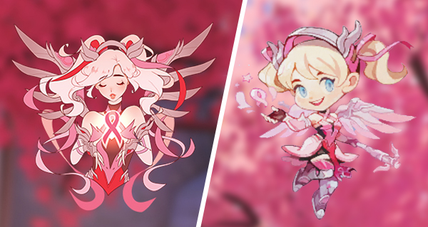 overwatch & bcrf : skin rose pour ange, tags et emoticones pour twitch