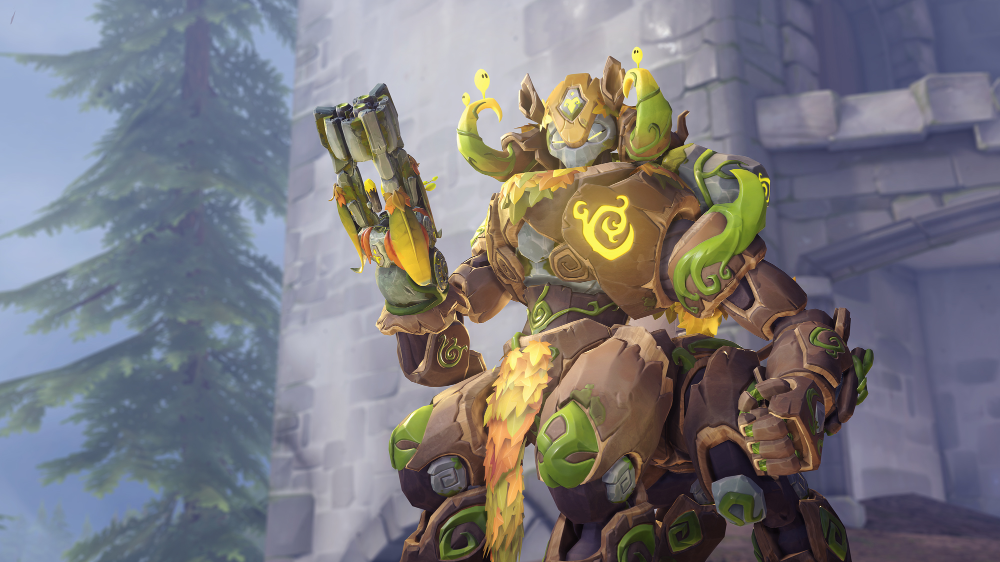 Skin légendaire Anniversaire pour Orisa d'Overwatch - Esprit de la forêt