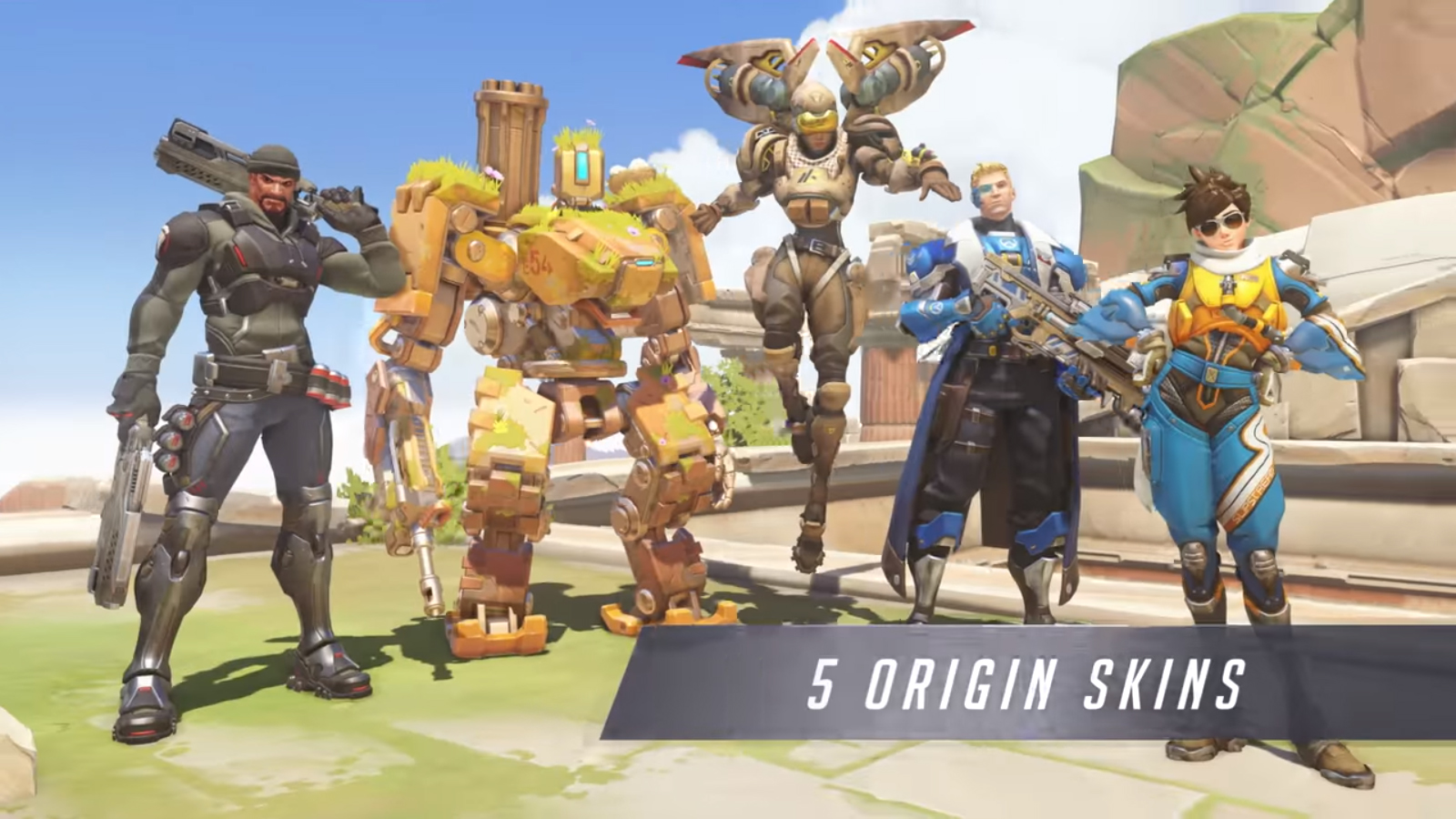 Les 5 skins origin