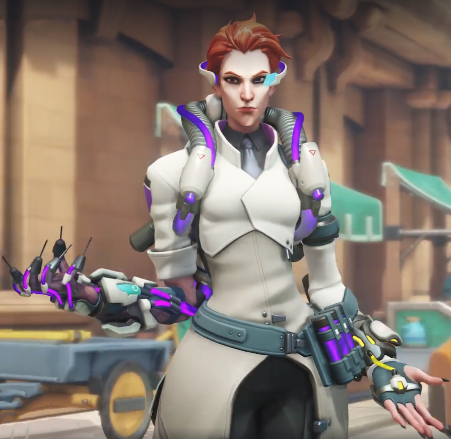 Moira skin légendaire Overwatch : Avis de tempête.