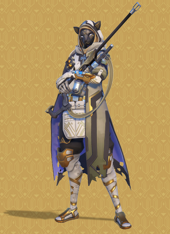 Ana et son masque de Bastet