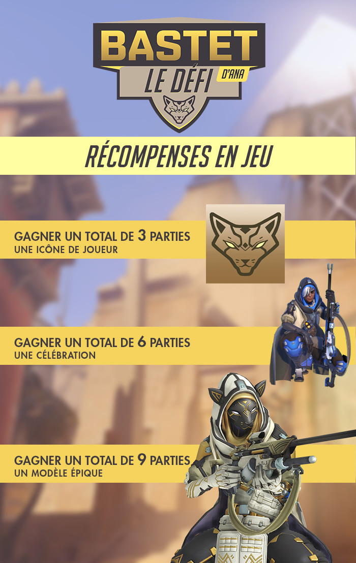 Défi Bastet Anan sur Overwatch