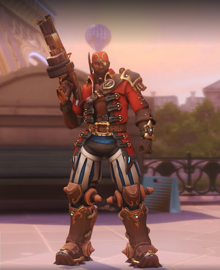 Baptiste héros d'Overwatch - Skin légendaire Boucanier