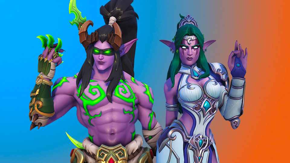 Skins Genji Illidan et Symmetra Tyrande