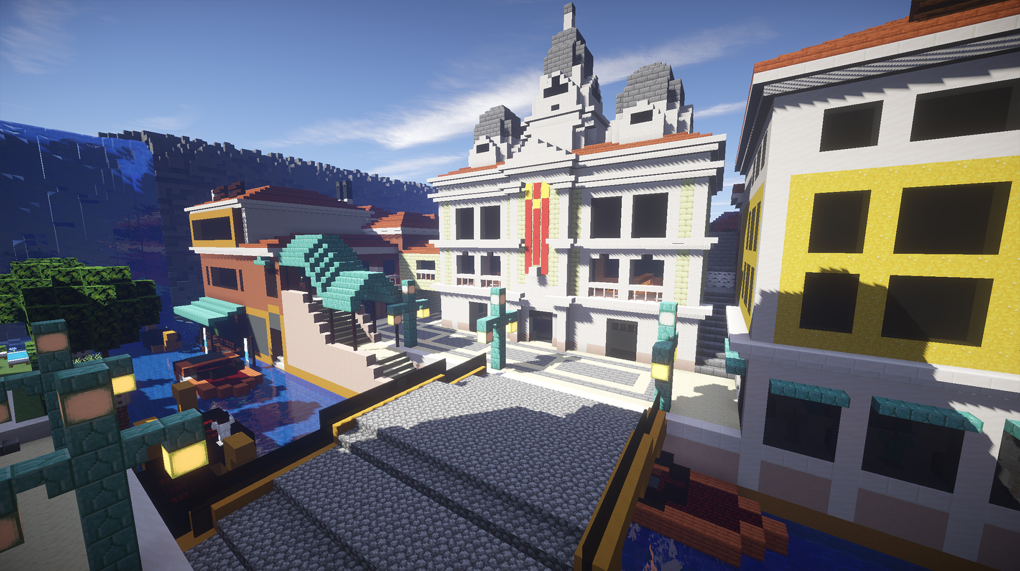 Rialto reproduit dans Minecraft par Halvencyon 