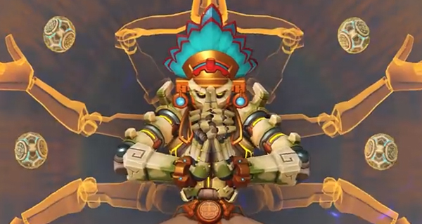 skin legendaire huitzilopochtli : nouvelle apparence pour zenyatta