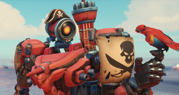 overwatch league : le skin legendaire bateau pirate pour bastion