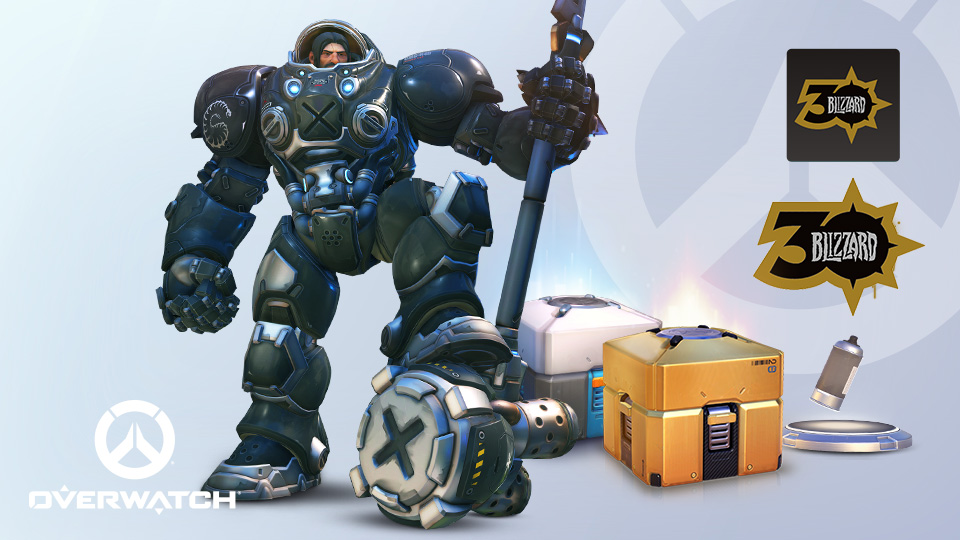 Collection anniversaire : plusieurs récompenses en jeu pour Overwatch dont le skin Raynhardt