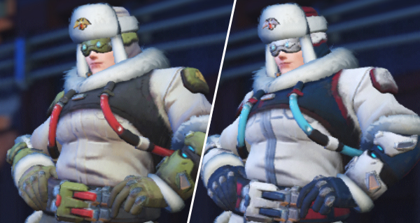 zarya : modifications pour les skins arctique et front siberien