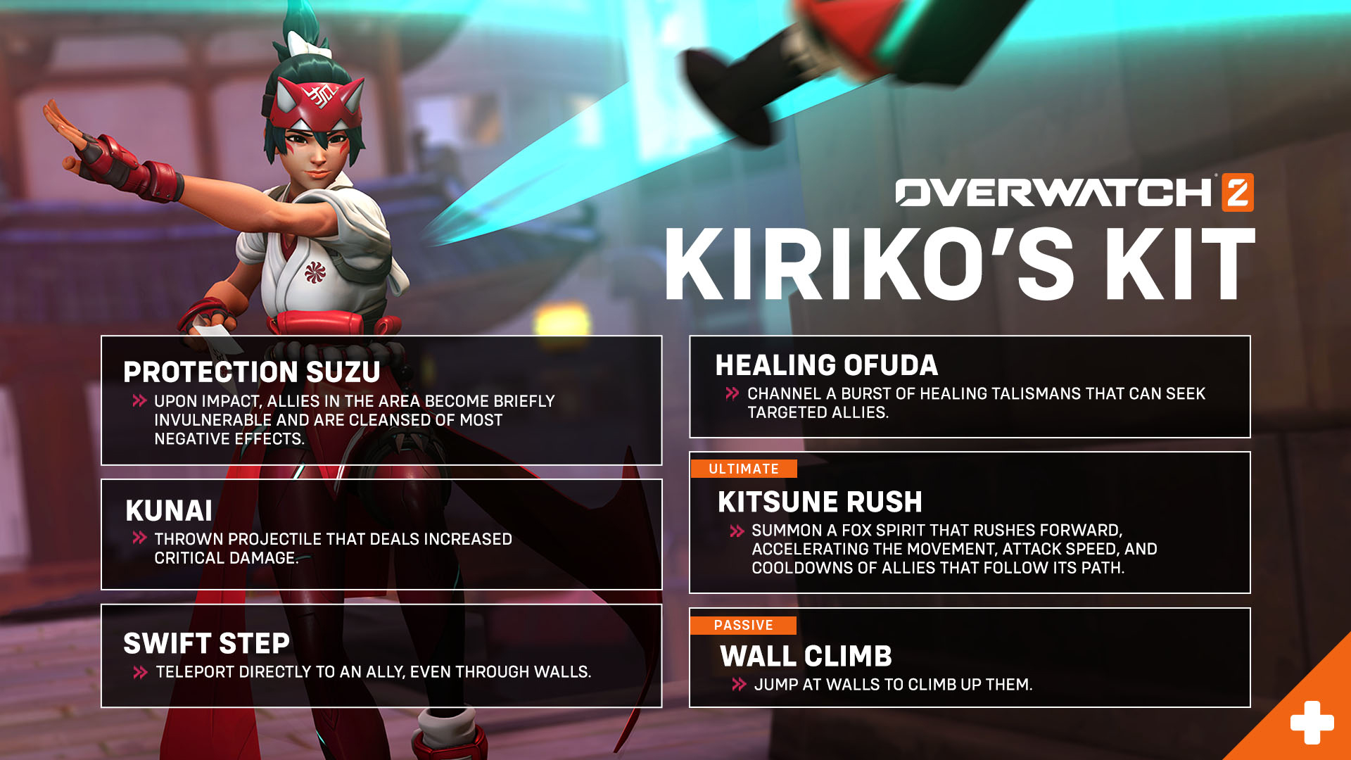 Overwatch 2 : Toutes les capacités de Kiriko